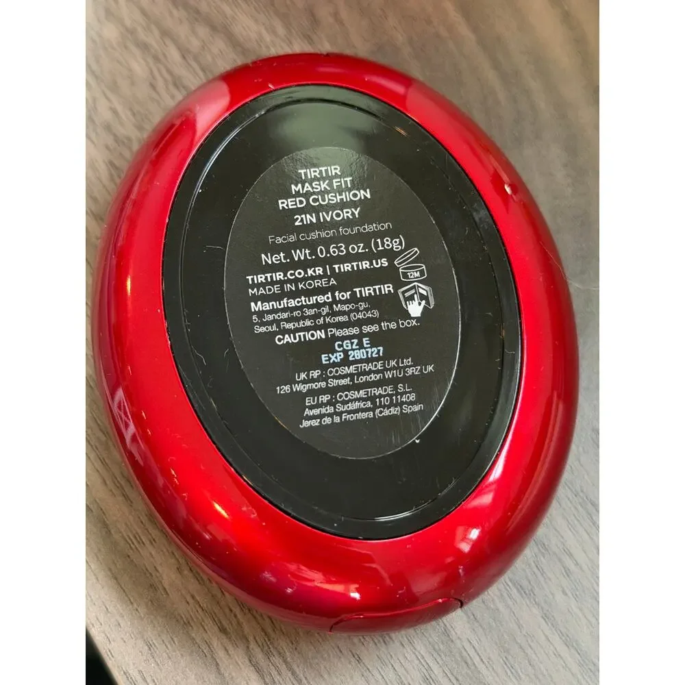 TIRTIR Mask Fit Red Cushion Foundation – 21N Ivory – 18g / 0.63 oz